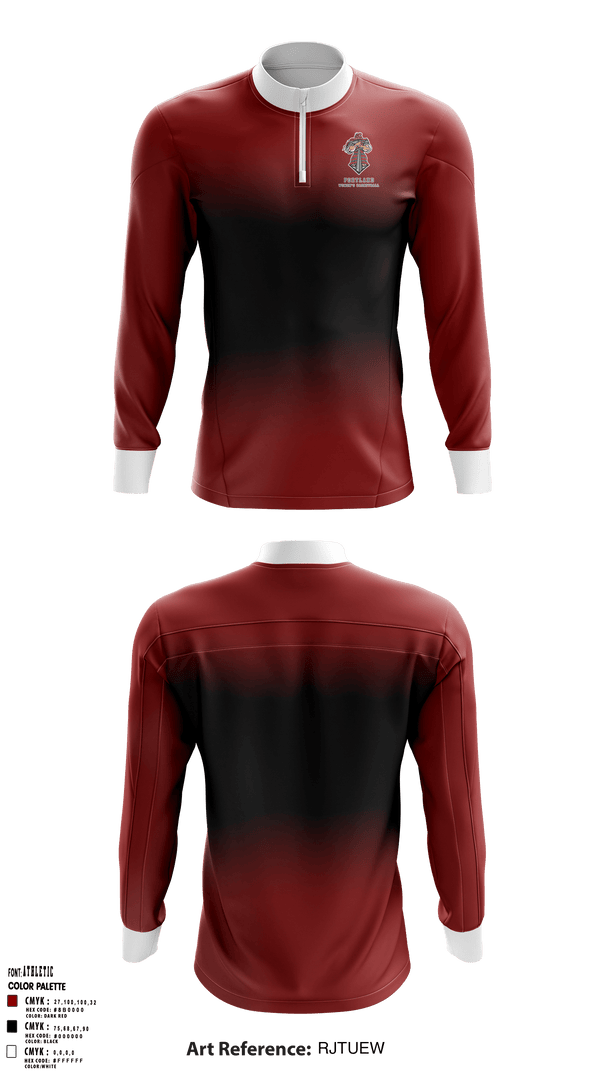 Quarter Zip Jacket, Portland High School Basketball, Women's Basketball, Teamtime, Team time, sublimation, custom sports apparel, team uniforms, spirit wear, spiritwear, sports uniforms, custom shirts, team store, custom team store, fundraiser sports, apparel fundraiser