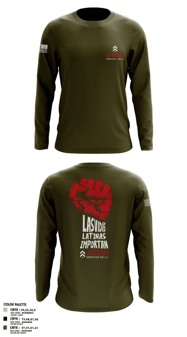 Long Sleeve Performance Shirt, Altitud Services, Army, Teamtime, Team time, sublimation, custom sports apparel, team uniforms, spirit wear, spiritwear, sports uniforms, custom shirts, team store, custom team store, fundraiser sports, apparel fundraiser