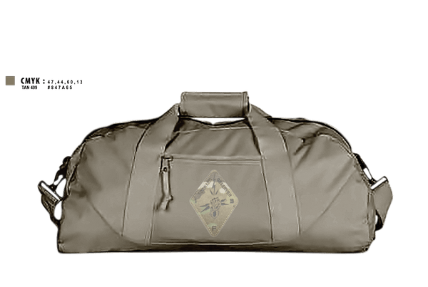 Duffle Bag, Det. 2 HHB 1-194 FA, National Guard, Teamtime, Team time, sublimation, custom sports apparel, team uniforms, spirit wear, spiritwear, sports uniforms, custom shirts, team store, custom team store, fundraiser sports, apparel fundraiser