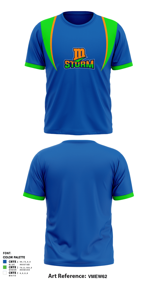 Short Sleeve Performance Shirt, Storm Track & Field, Track & Field, Teamtime, Team time, sublimation, custom sports apparel, team uniforms, spirit wear, spiritwear, sports uniforms, custom shirts, team store, custom team store, fundraiser sports, apparel fundraiser