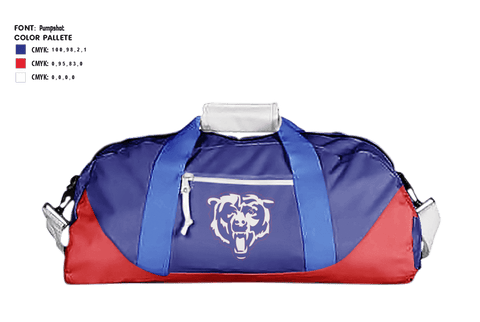 Duffle Bag, West Beaumont Bruins Intermediate Football League, Football, Teamtime, Team time, sublimation, custom sports apparel, team uniforms, spirit wear, spiritwear, sports uniforms, custom shirts, team store, custom team store, fundraiser sports, apparel fundraiser