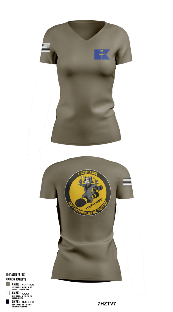 Women's Short Sleeve Vneck Shirt, E 501st 1 AD, CAB AVMX, Army, Teamtime, Team time, sublimation, custom sports apparel, team uniforms, spirit wear, spiritwear, sports uniforms, custom shirts, team store, custom team store, fundraiser sports, apparel fundraiser