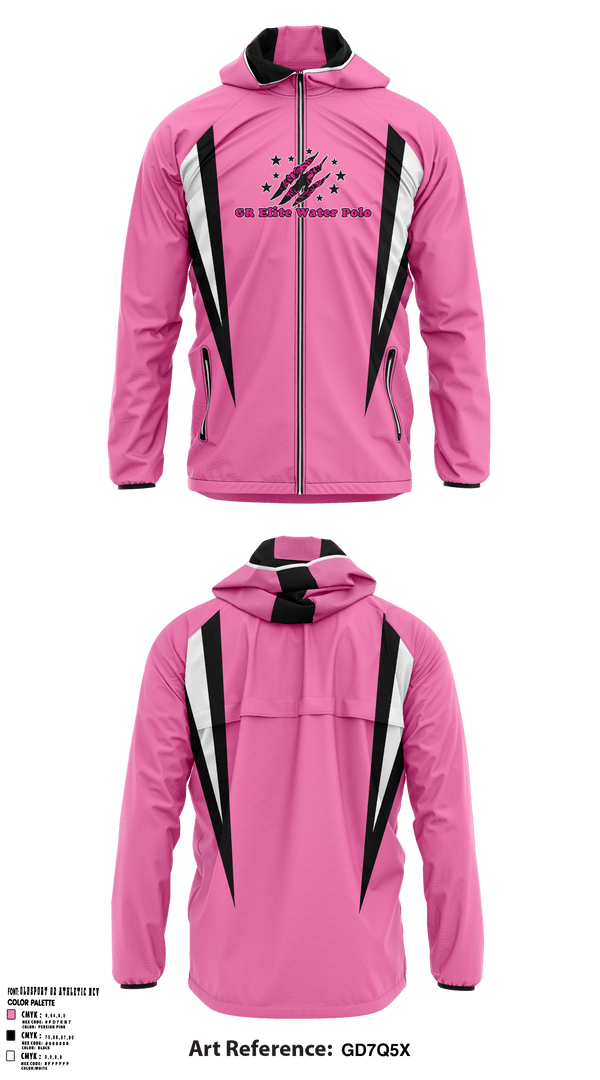 Windbreaker, East Grand Rapids High School Water Polo, School Spirit Store, Teamtime, Team time, sublimation, custom sports apparel, team uniforms, spirit wear, spiritwear, sports uniforms, custom shirts, team store, custom team store, fundraiser sports, apparel fundraiser