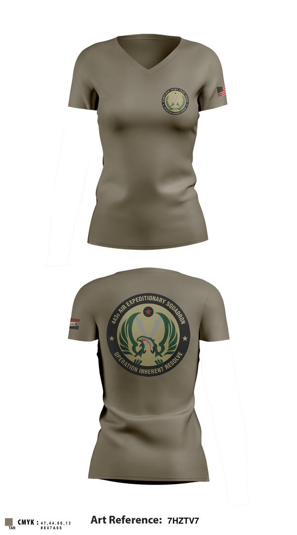 Women's Short Sleeve Vneck Shirt, 443 AES, Air Force, Teamtime, Team time, sublimation, custom sports apparel, team uniforms, spirit wear, spiritwear, sports uniforms, custom shirts, team store, custom team store, fundraiser sports, apparel fundraiser