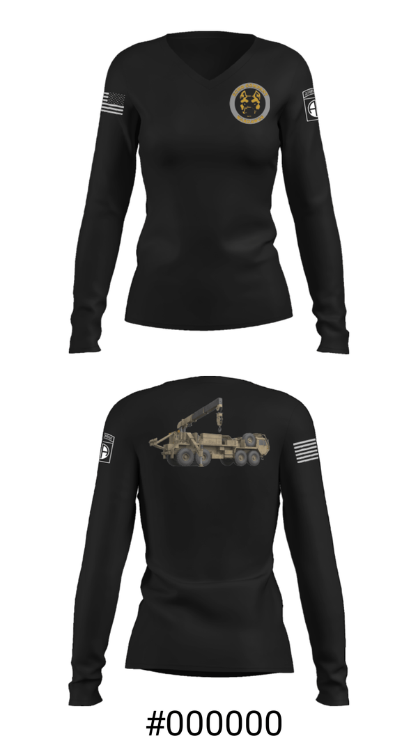 Women's Long Sleeve Vneck Shirt, , Army, Teamtime, Team time, sublimation, custom sports apparel, team uniforms, spirit wear, spiritwear, sports uniforms, custom shirts, team store, custom team store, fundraiser sports, apparel fundraiser
