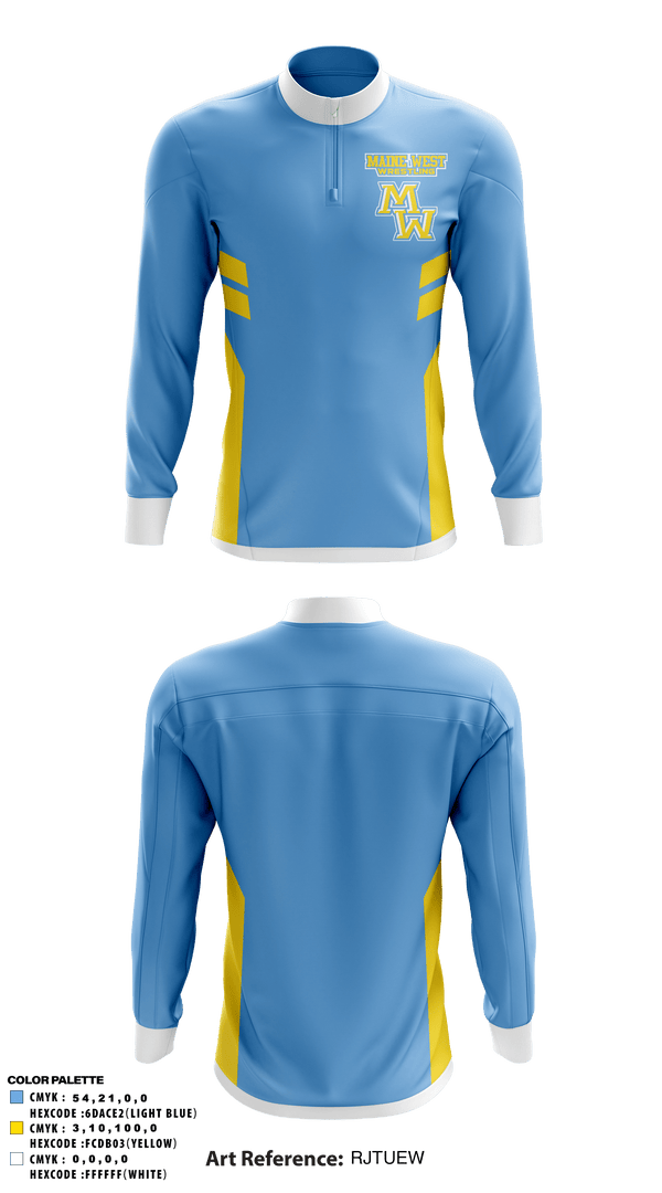 Quarter Zip Jacket, Maine West High School Wrestling, Wrestling, Teamtime, Team time, sublimation, custom sports apparel, team uniforms, spirit wear, spiritwear, sports uniforms, custom shirts, team store, custom team store, fundraiser sports, apparel fundraiser