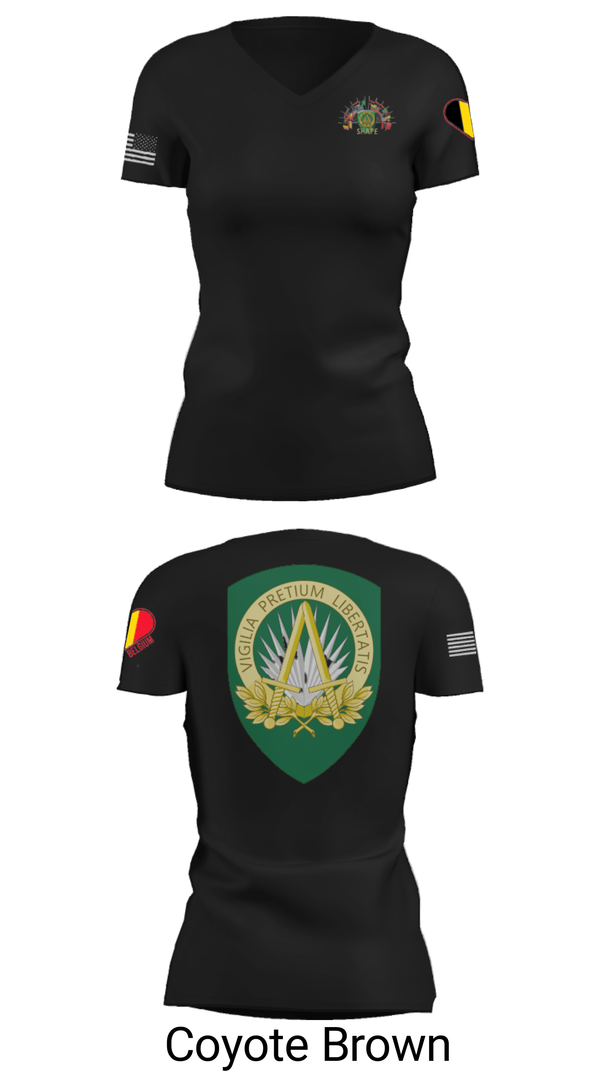Women's Short Sleeve Vneck Shirt, , Army, Teamtime, Team time, sublimation, custom sports apparel, team uniforms, spirit wear, spiritwear, sports uniforms, custom shirts, team store, custom team store, fundraiser sports, apparel fundraiser