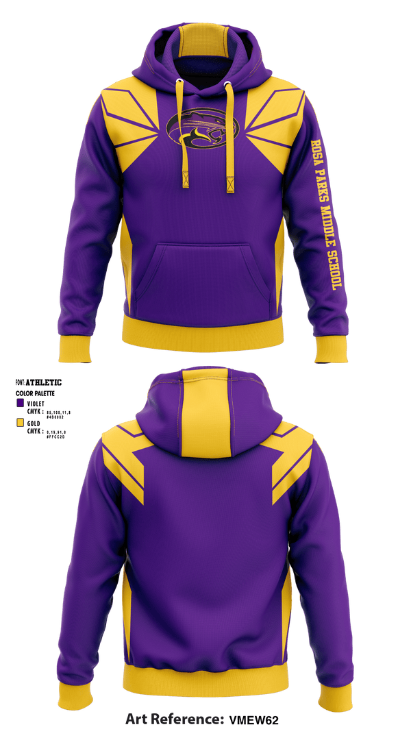 Hoodie, Rosa Parks Middle School, Spirit Store, Teamtime, Team time, sublimation, custom sports apparel, team uniforms, spirit wear, spiritwear, sports uniforms, custom shirts, team store, custom team store, fundraiser sports, apparel fundraiser