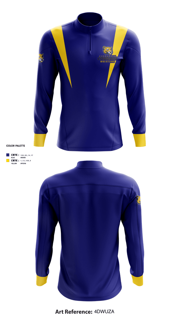 Quarter Zip Jacket, Evergreen High School Wrestling, Wrestling, Teamtime, Team time, sublimation, custom sports apparel, team uniforms, spirit wear, spiritwear, sports uniforms, custom shirts, team store, custom team store, fundraiser sports, apparel fundraiser