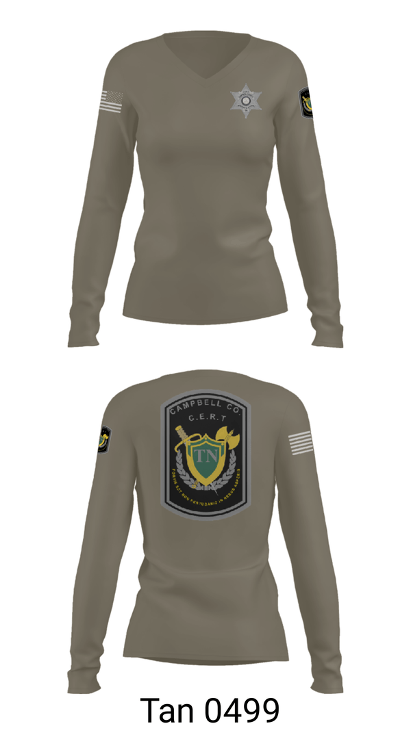 Women's Long Sleeve Vneck Shirt, , Police, Teamtime, Team time, sublimation, custom sports apparel, team uniforms, spirit wear, spiritwear, sports uniforms, custom shirts, team store, custom team store, fundraiser sports, apparel fundraiser
