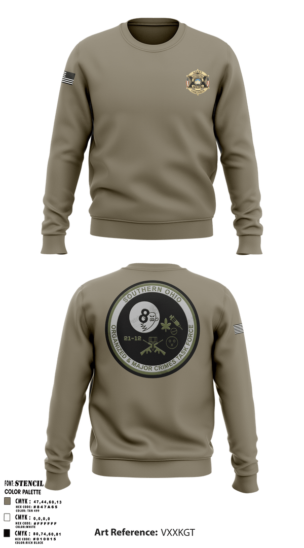 Crew Neck Sweatshirt, , Police, Teamtime, Team time, sublimation, custom sports apparel, team uniforms, spirit wear, spiritwear, sports uniforms, custom shirts, team store, custom team store, fundraiser sports, apparel fundraiser