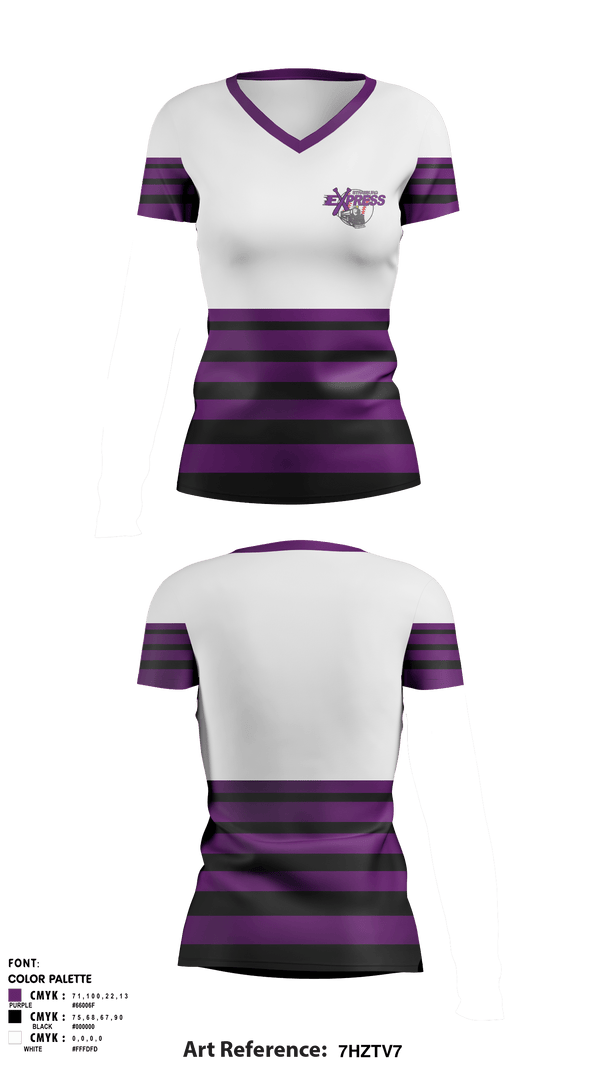 Women's Short Sleeve Vneck Shirt, Strasburg Express, Baseball, Teamtime, Team time, sublimation, custom sports apparel, team uniforms, spirit wear, spiritwear, sports uniforms, custom shirts, team store, custom team store, fundraiser sports, apparel fundraiser