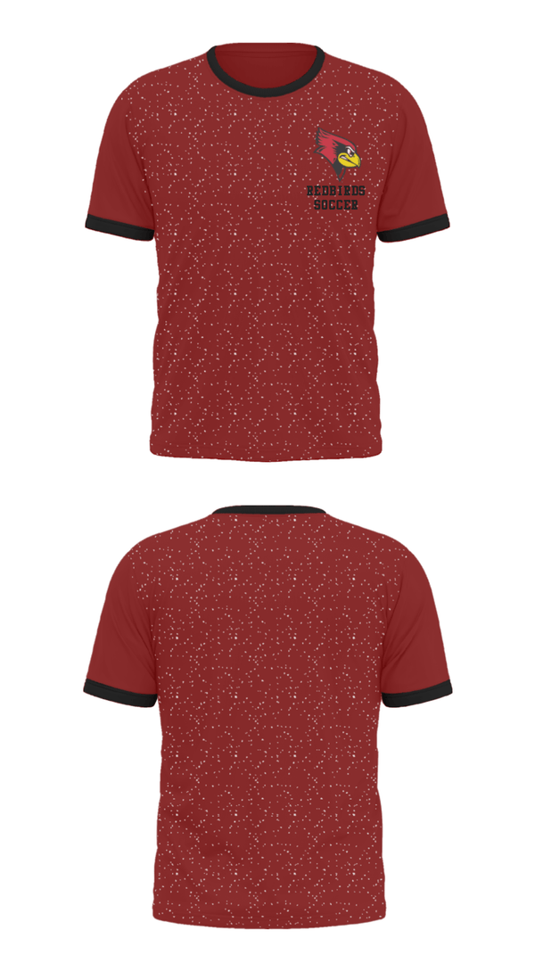 Short Sleeve Performance Shirt, Redbirds Soccer, Men's Soccer, Teamtime, Team time, sublimation, custom sports apparel, team uniforms, spirit wear, spiritwear, sports uniforms, custom shirts, team store, custom team store, fundraiser sports, apparel fundraiser