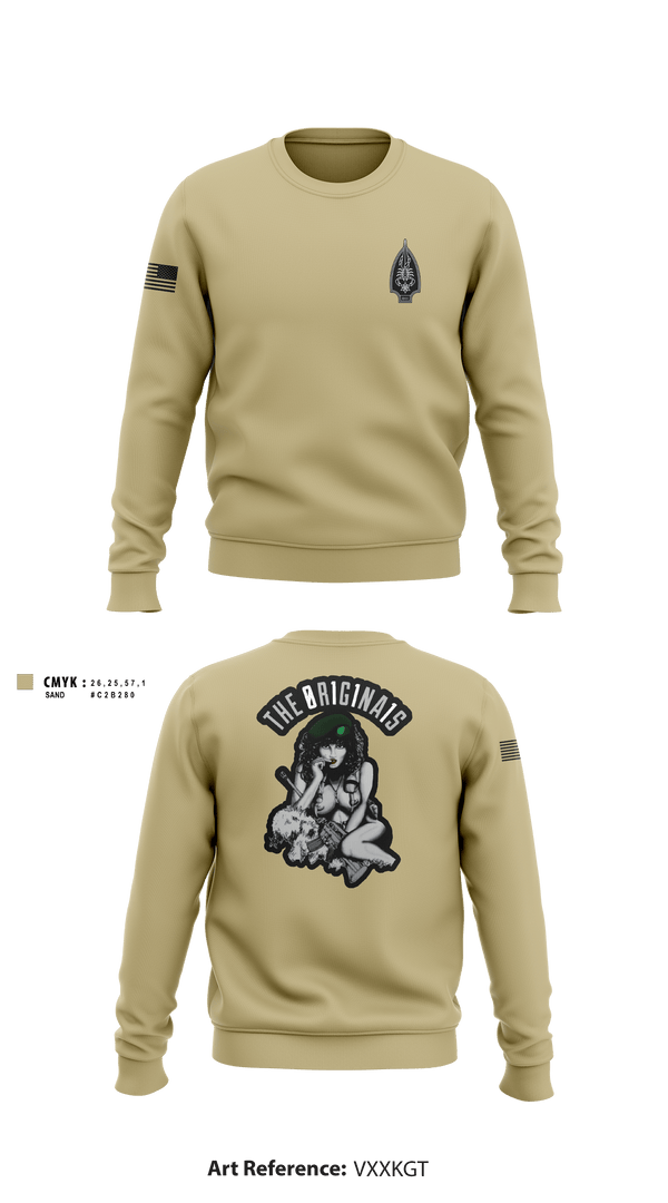 Crew Neck Sweatshirt, , Army, Teamtime, Team time, sublimation, custom sports apparel, team uniforms, spirit wear, spiritwear, sports uniforms, custom shirts, team store, custom team store, fundraiser sports, apparel fundraiser