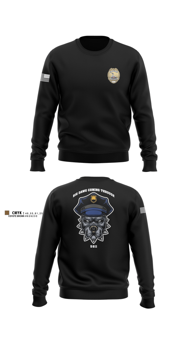 Crew Neck Sweatshirt, PMO, Marines, Teamtime, Team time, sublimation, custom sports apparel, team uniforms, spirit wear, spiritwear, sports uniforms, custom shirts, team store, custom team store, fundraiser sports, apparel fundraiser
