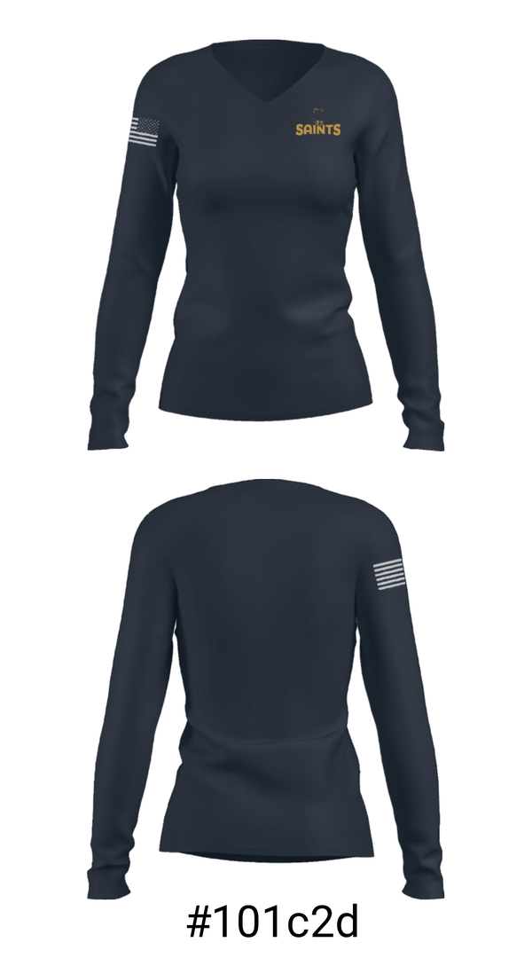 Women's Long Sleeve Vneck Shirt, John Paul II Catholic High School Basketball, Women's Basketball, Teamtime, Team time, sublimation, custom sports apparel, team uniforms, spirit wear, spiritwear, sports uniforms, custom shirts, team store, custom team store, fundraiser sports, apparel fundraiser