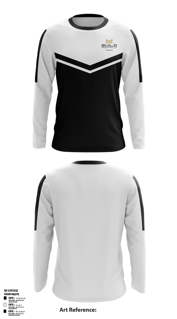 Long Sleeve Performance Shirt, Guild fence company LLC, , Teamtime, Team time, sublimation, custom sports apparel, team uniforms, spirit wear, spiritwear, sports uniforms, custom shirts, team store, custom team store, fundraiser sports, apparel fundraiser
