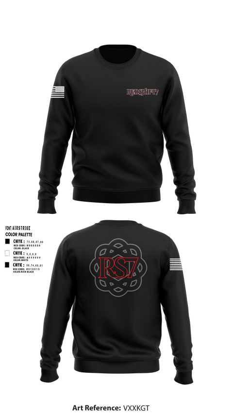 Crew Neck Sweatshirt, Redshift7, Space Force, Teamtime, Team time, sublimation, custom sports apparel, team uniforms, spirit wear, spiritwear, sports uniforms, custom shirts, team store, custom team store, fundraiser sports, apparel fundraiser