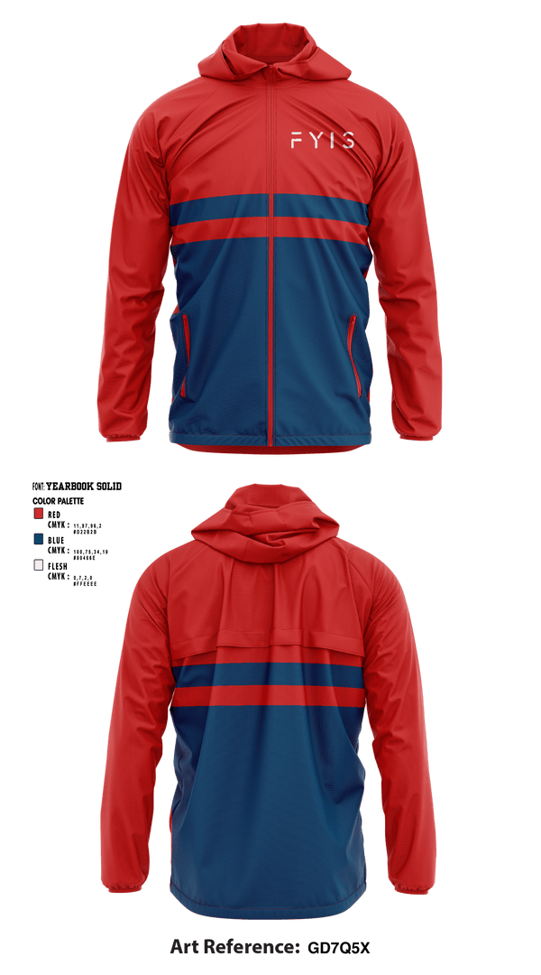 Windbreaker, FYIS Clothing, , Teamtime, Team time, sublimation, custom sports apparel, team uniforms, spirit wear, spiritwear, sports uniforms, custom shirts, team store, custom team store, fundraiser sports, apparel fundraiser