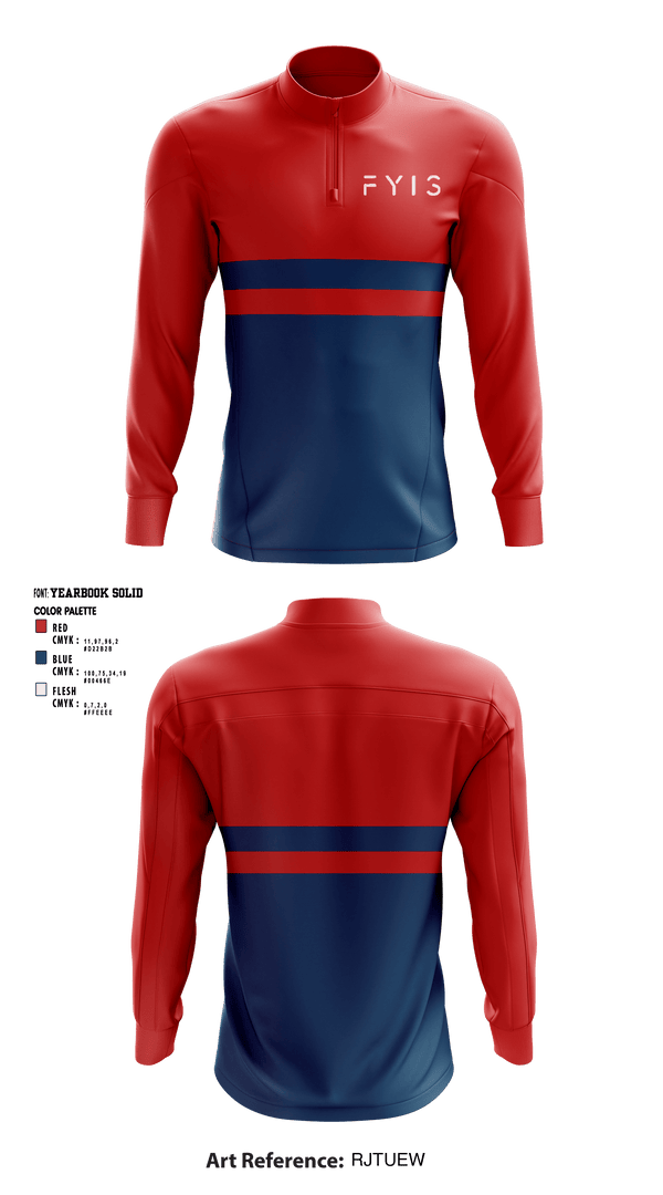 Quarter Zip Jacket, FYIS Clothing, , Teamtime, Team time, sublimation, custom sports apparel, team uniforms, spirit wear, spiritwear, sports uniforms, custom shirts, team store, custom team store, fundraiser sports, apparel fundraiser