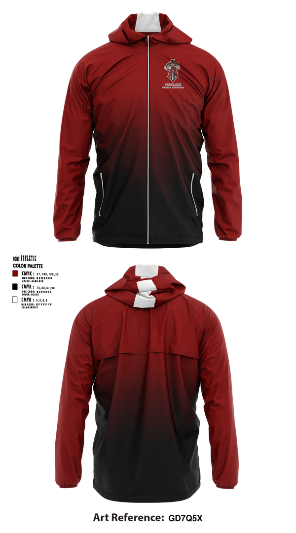 Windbreaker, Portland High School Basketball, Women's Basketball, Teamtime, Team time, sublimation, custom sports apparel, team uniforms, spirit wear, spiritwear, sports uniforms, custom shirts, team store, custom team store, fundraiser sports, apparel fundraiser