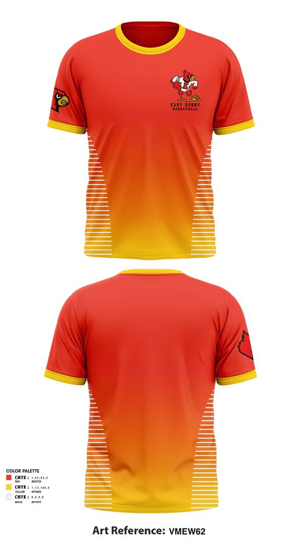 Short Sleeve Performance Shirt, East Surry High School Basketball, Men's Basketball, Teamtime, Team time, sublimation, custom sports apparel, team uniforms, spirit wear, spiritwear, sports uniforms, custom shirts, team store, custom team store, fundraiser sports, apparel fundraiser