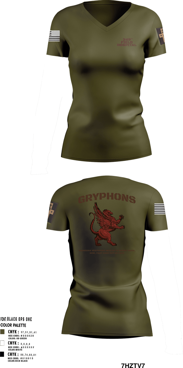 Women's Short Sleeve Vneck Shirt, , Army, Teamtime, Team time, sublimation, custom sports apparel, team uniforms, spirit wear, spiritwear, sports uniforms, custom shirts, team store, custom team store, fundraiser sports, apparel fundraiser