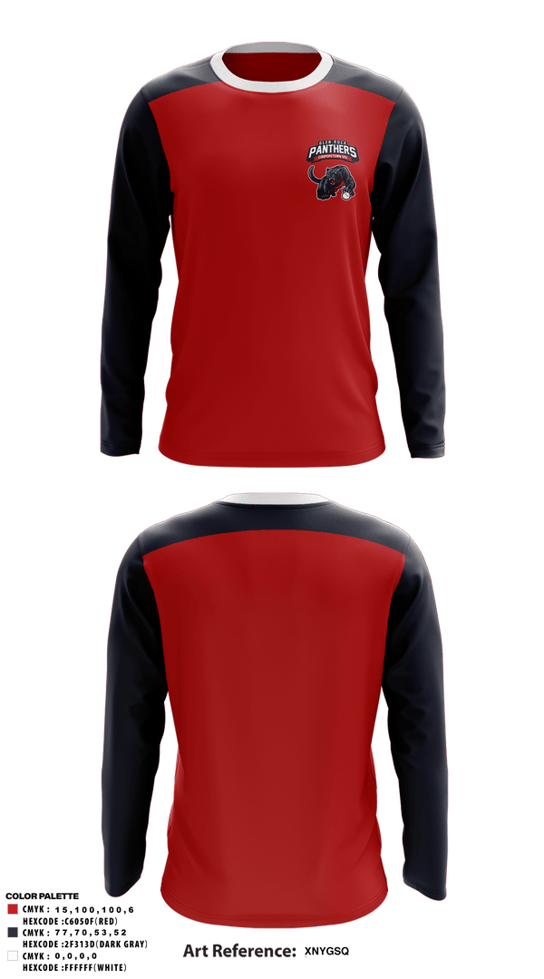 Long Sleeve Performance Shirt, Glen Rock Panthers 12U, Baseball, Teamtime, Team time, sublimation, custom sports apparel, team uniforms, spirit wear, spiritwear, sports uniforms, custom shirts, team store, custom team store, fundraiser sports, apparel fundraiser