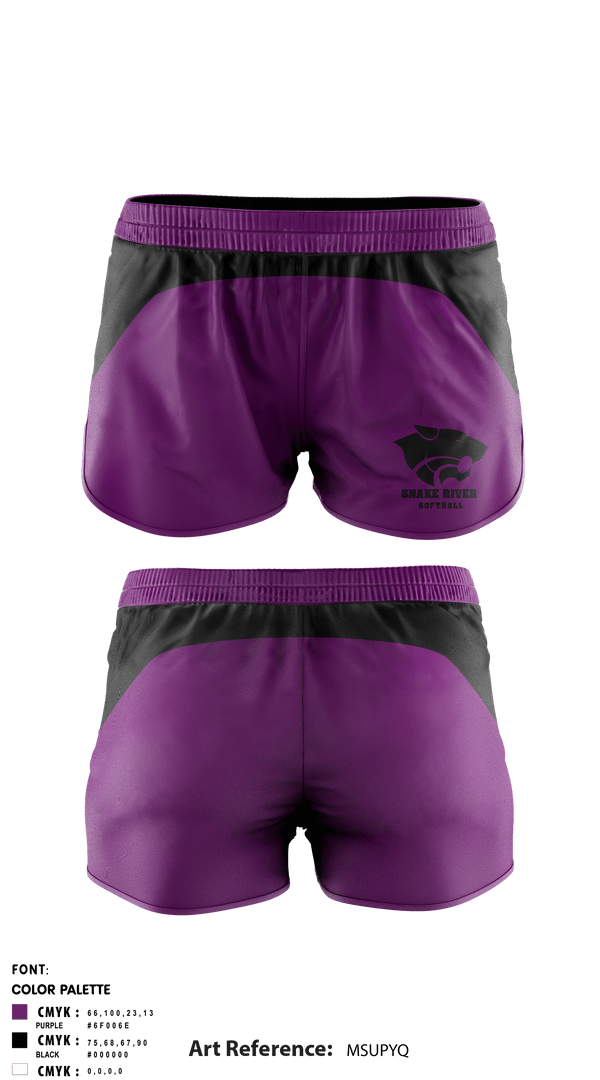 Women's Shorts, Snake River High School Softball, Softball, Teamtime, Team time, sublimation, custom sports apparel, team uniforms, spirit wear, spiritwear, sports uniforms, custom shirts, team store, custom team store, fundraiser sports, apparel fundraiser