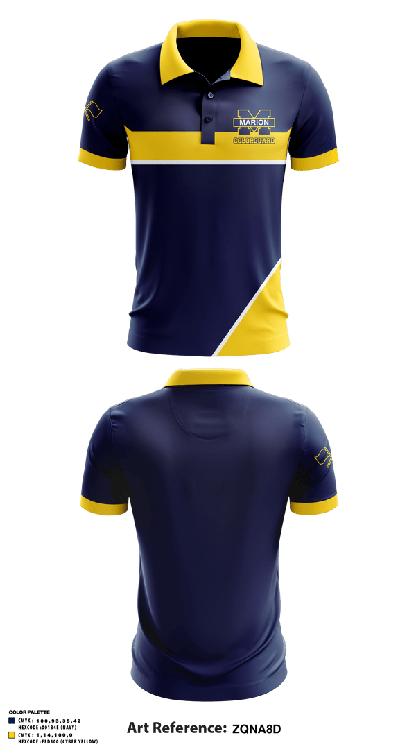 Short Sleeve Performance Polo, Marion High School Drill, Spirit Store, Teamtime, Team time, sublimation, custom sports apparel, team uniforms, spirit wear, spiritwear, sports uniforms, custom shirts, team store, custom team store, fundraiser sports, apparel fundraiser