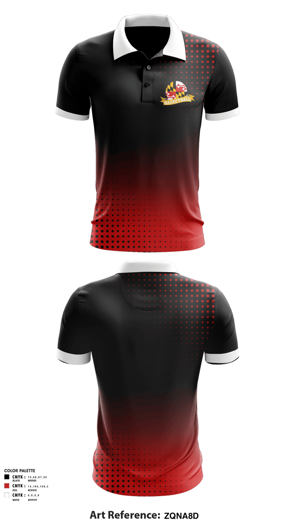Short Sleeve Performance Polo, Mid Maryland Boys Basketball, Men's Basketball, Teamtime, Team time, sublimation, custom sports apparel, team uniforms, spirit wear, spiritwear, sports uniforms, custom shirts, team store, custom team store, fundraiser sports, apparel fundraiser