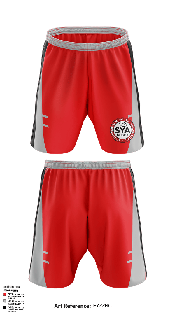 Athletic Shorts With Pockets, Southwestern Youth Association Rugby, Rugby, Teamtime, Team time, sublimation, custom sports apparel, team uniforms, spirit wear, spiritwear, sports uniforms, custom shirts, team store, custom team store, fundraiser sports, apparel fundraiser