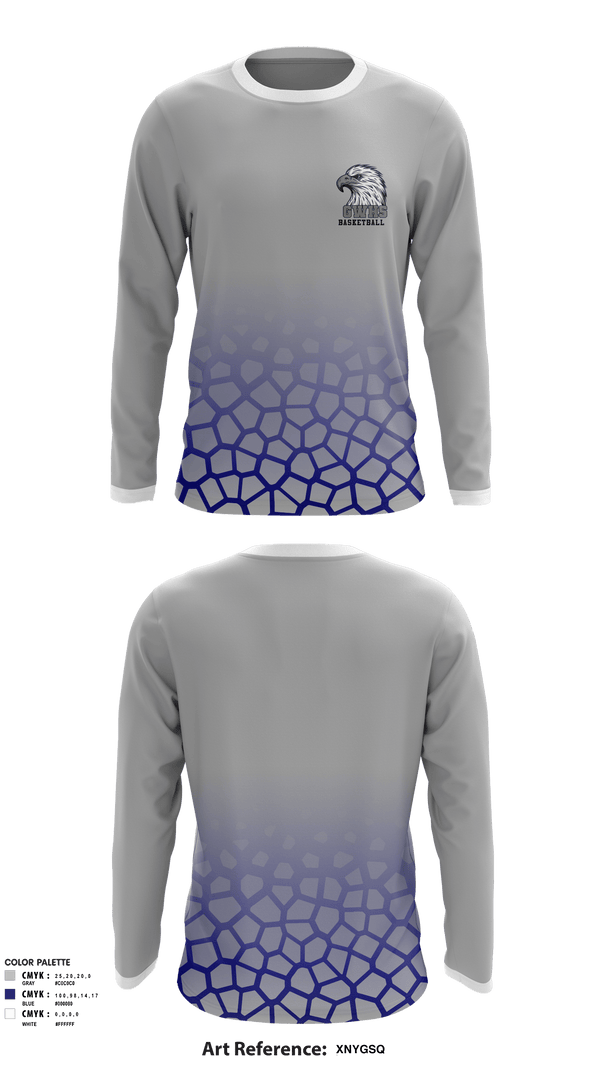 Long Sleeve Performance Shirt, George Washington High School Basketball, Men's Basketball, Teamtime, Team time, sublimation, custom sports apparel, team uniforms, spirit wear, spiritwear, sports uniforms, custom shirts, team store, custom team store, fundraiser sports, apparel fundraiser