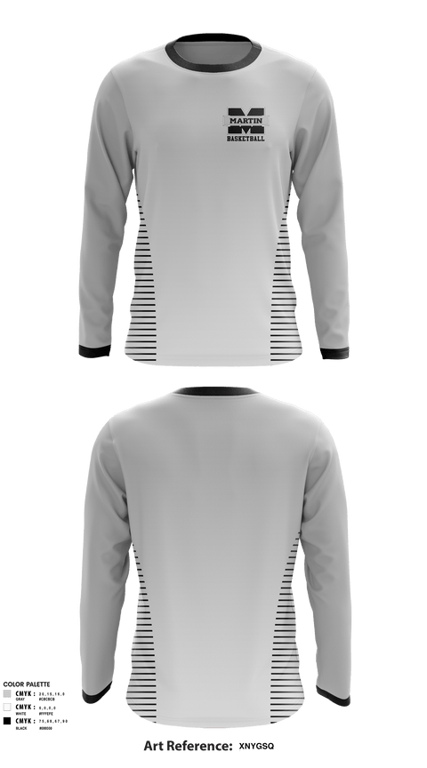 Long Sleeve Performance Shirt, Martin County High School Women's Basketball, Women's Basketball, Teamtime, Team time, sublimation, custom sports apparel, team uniforms, spirit wear, spiritwear, sports uniforms, custom shirts, team store, custom team store, fundraiser sports, apparel fundraiser