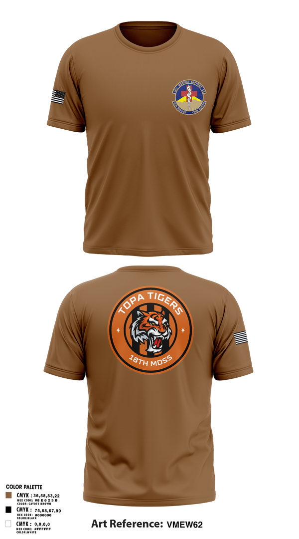 Old School Cotton Feel Shirt, 18 Medical Support Squadron, Air Force, Teamtime, Team time, sublimation, custom sports apparel, team uniforms, spirit wear, spiritwear, sports uniforms, custom shirts, team store, custom team store, fundraiser sports, apparel fundraiser