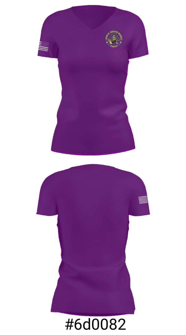 Women's Short Sleeve Vneck Shirt, John Griffin Middle School Basketball, Men's Basketball, Teamtime, Team time, sublimation, custom sports apparel, team uniforms, spirit wear, spiritwear, sports uniforms, custom shirts, team store, custom team store, fundraiser sports, apparel fundraiser