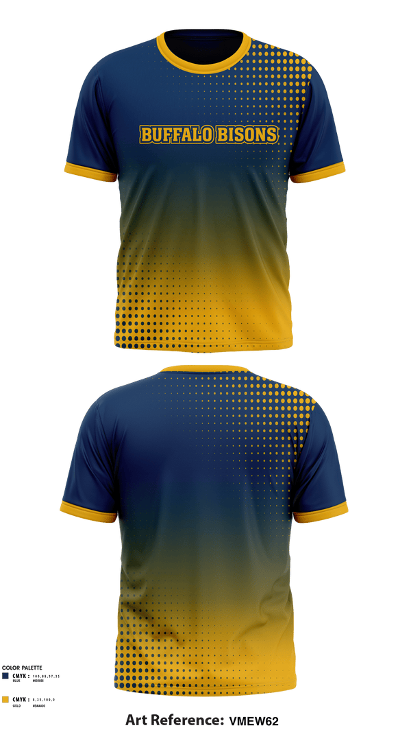 Short Sleeve Performance Shirt, Buffalo Bisons, Football, Teamtime, Team time, sublimation, custom sports apparel, team uniforms, spirit wear, spiritwear, sports uniforms, custom shirts, team store, custom team store, fundraiser sports, apparel fundraiser