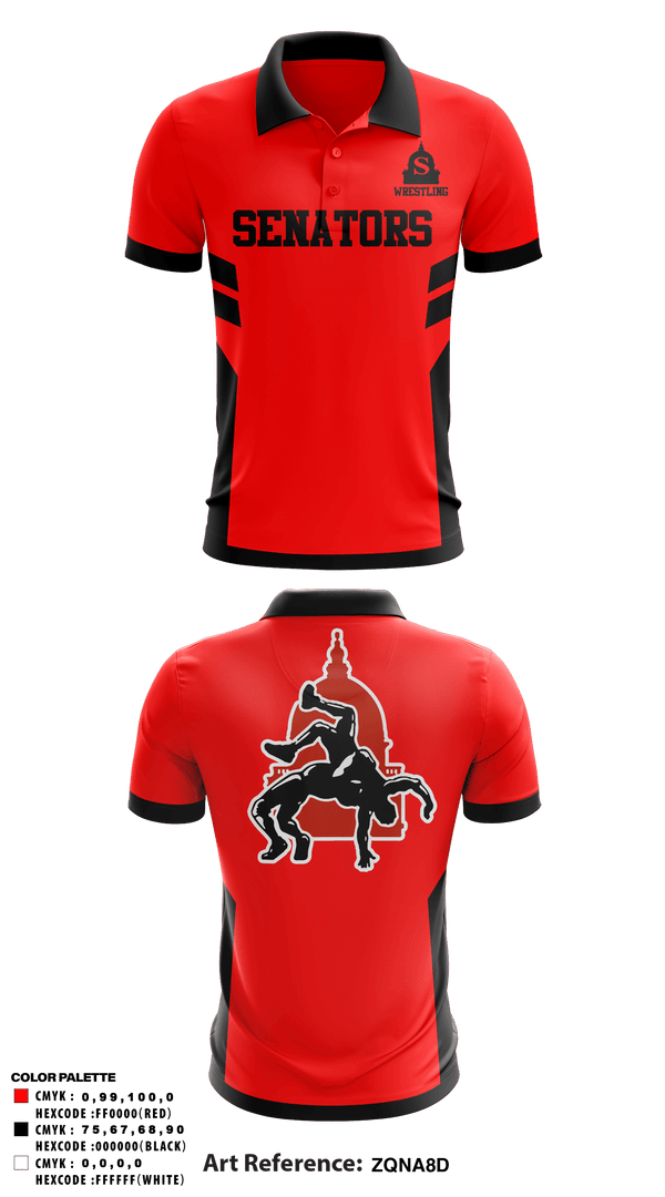 Short Sleeve Performance Polo, Springfield High School Wrestling, Wrestling, Teamtime, Team time, sublimation, custom sports apparel, team uniforms, spirit wear, spiritwear, sports uniforms, custom shirts, team store, custom team store, fundraiser sports, apparel fundraiser