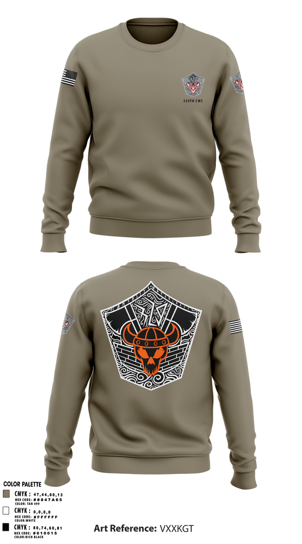 Crew Neck Sweatshirt, 329TH CWC, Army, Teamtime, Team time, sublimation, custom sports apparel, team uniforms, spirit wear, spiritwear, sports uniforms, custom shirts, team store, custom team store, fundraiser sports, apparel fundraiser