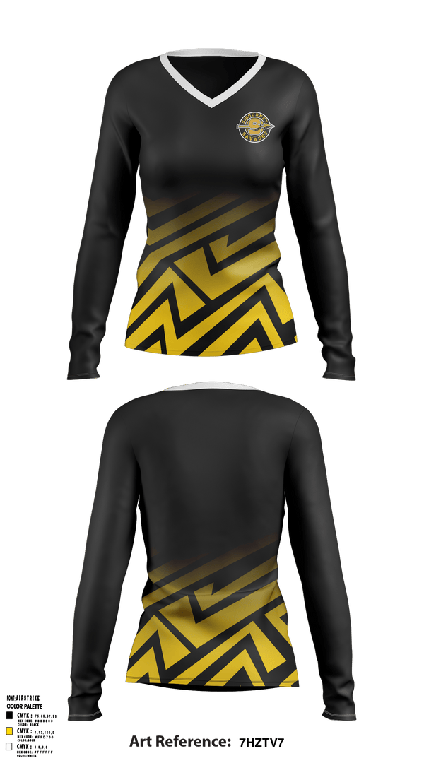 Women's Long Sleeve Vneck Shirt, Sigourney Senior High School Basketball, Women's Basketball, Teamtime, Team time, sublimation, custom sports apparel, team uniforms, spirit wear, spiritwear, sports uniforms, custom shirts, team store, custom team store, fundraiser sports, apparel fundraiser