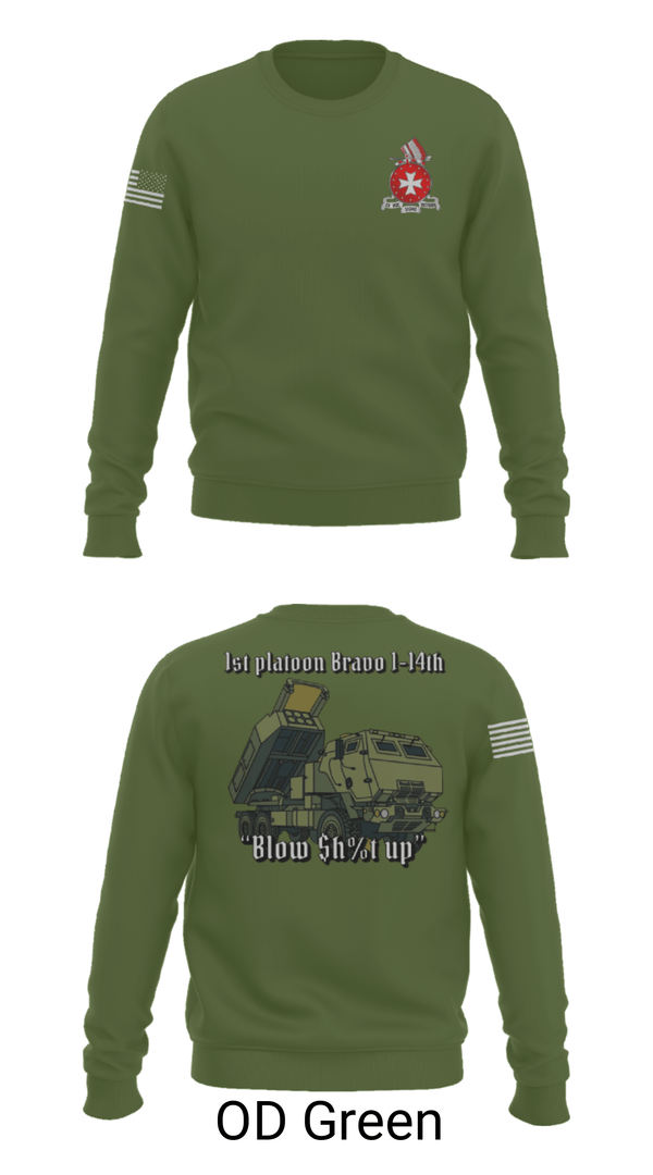 Crew Neck Sweatshirt, , Army, Teamtime, Team time, sublimation, custom sports apparel, team uniforms, spirit wear, spiritwear, sports uniforms, custom shirts, team store, custom team store, fundraiser sports, apparel fundraiser