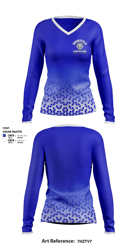 Women's Long Sleeve Vneck Shirt, Lions, Spirit Store, Teamtime, Team time, sublimation, custom sports apparel, team uniforms, spirit wear, spiritwear, sports uniforms, custom shirts, team store, custom team store, fundraiser sports, apparel fundraiser