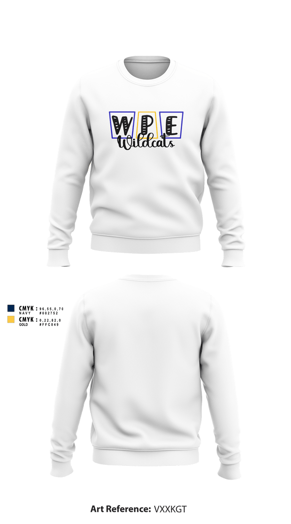 Crew Neck Sweatshirt, Waldo Pafford Elementary, Spirit Store, Teamtime, Team time, sublimation, custom sports apparel, team uniforms, spirit wear, spiritwear, sports uniforms, custom shirts, team store, custom team store, fundraiser sports, apparel fundraiser