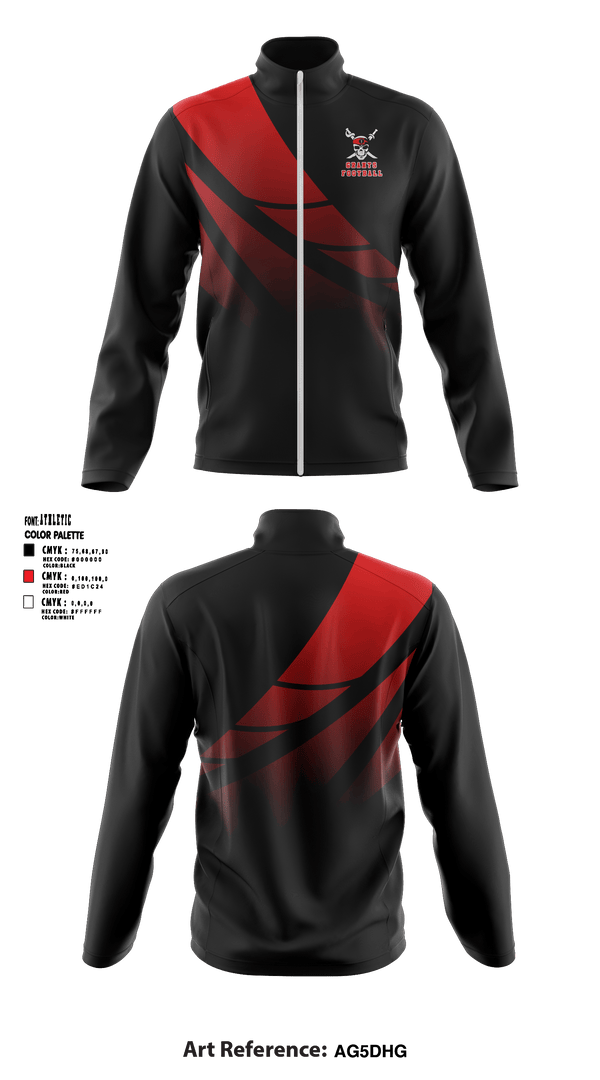 Fleece Jacket, Pirates, Football, Teamtime, Team time, sublimation, custom sports apparel, team uniforms, spirit wear, spiritwear, sports uniforms, custom shirts, team store, custom team store, fundraiser sports, apparel fundraiser