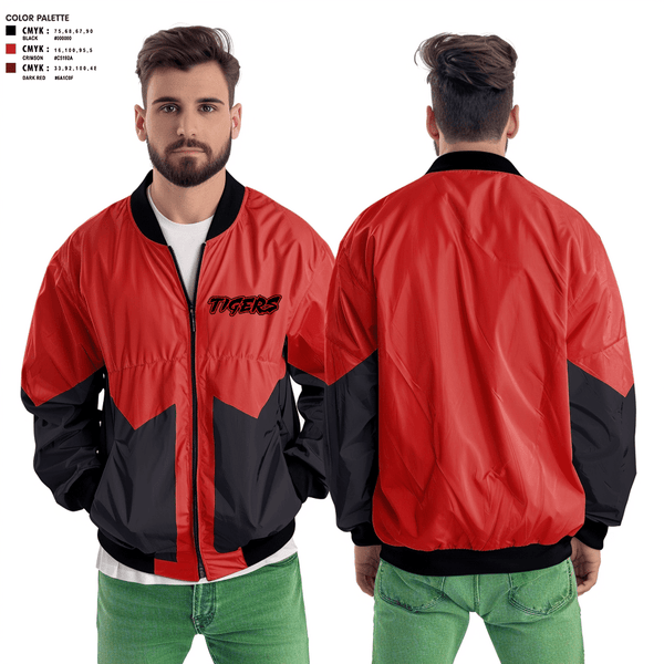 Windbreaker, Tigers, Men's Basketball, Teamtime, Team time, sublimation, custom sports apparel, team uniforms, spirit wear, spiritwear, sports uniforms, custom shirts, team store, custom team store, fundraiser sports, apparel fundraiser