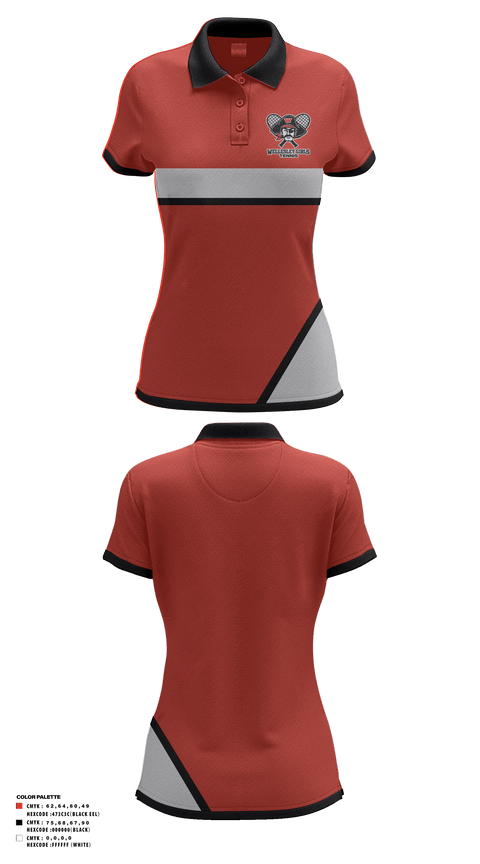 Women's Short Sleeve Performance Polo, Wellesley High School Girls Tennis, Tennis, Teamtime, Team time, sublimation, custom sports apparel, team uniforms, spirit wear, spiritwear, sports uniforms, custom shirts, team store, custom team store, fundraiser sports, apparel fundraiser