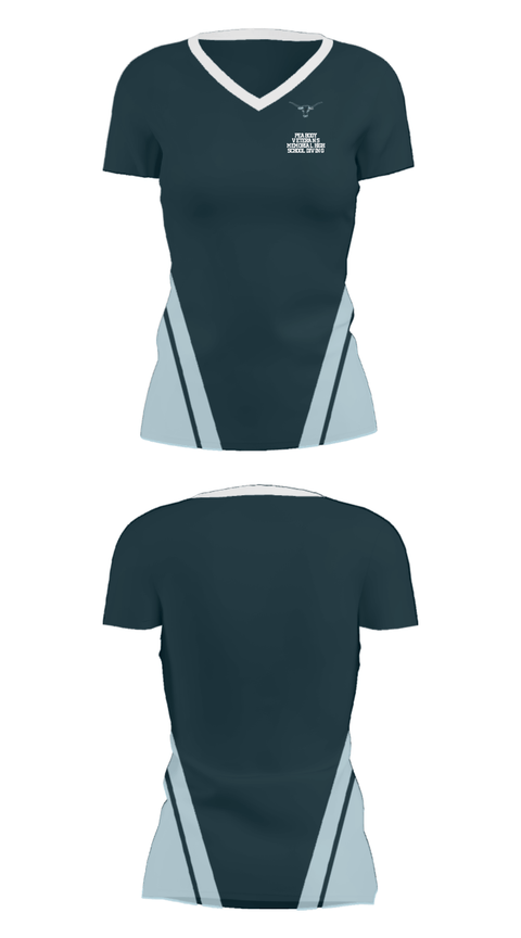 Women's Short Sleeve Vneck Shirt, Peabody Veterans Memorial High School Diving, Swimming, Teamtime, Team time, sublimation, custom sports apparel, team uniforms, spirit wear, spiritwear, sports uniforms, custom shirts, team store, custom team store, fundraiser sports, apparel fundraiser