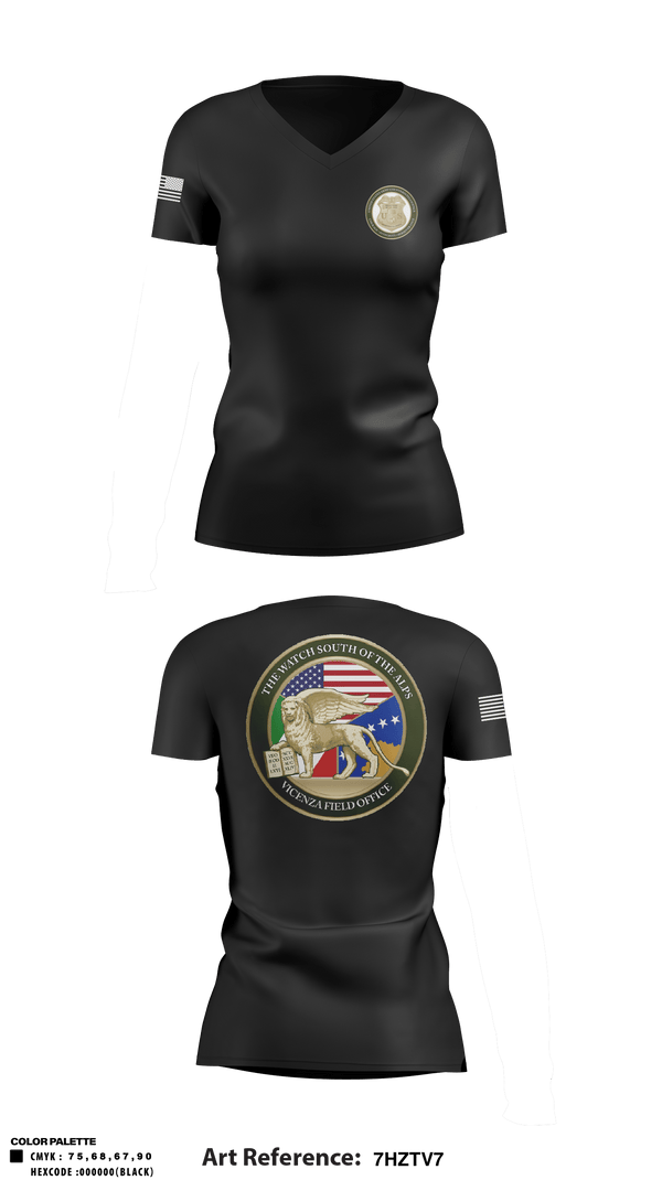 Women's Short Sleeve Vneck Shirt, , Army, Teamtime, Team time, sublimation, custom sports apparel, team uniforms, spirit wear, spiritwear, sports uniforms, custom shirts, team store, custom team store, fundraiser sports, apparel fundraiser
