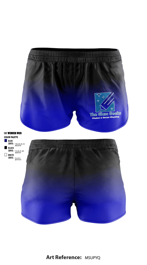 Women's Shorts, The Glass Geeks, , Teamtime, Team time, sublimation, custom sports apparel, team uniforms, spirit wear, spiritwear, sports uniforms, custom shirts, team store, custom team store, fundraiser sports, apparel fundraiser
