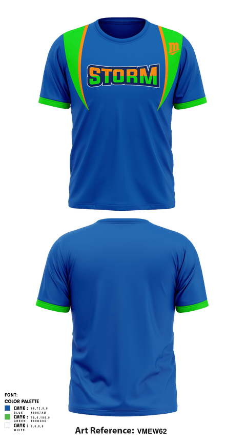 Short Sleeve Performance Shirt, Storm Track & Field, Track & Field, Teamtime, Team time, sublimation, custom sports apparel, team uniforms, spirit wear, spiritwear, sports uniforms, custom shirts, team store, custom team store, fundraiser sports, apparel fundraiser